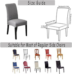 Bubble Style Fitted Chair Cover Silver Gray
