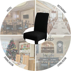 Bubble Style Fitted Chair Cover Black