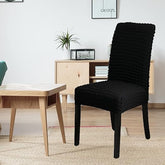 Bubble Style Fitted Chair Cover Black