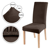 Imported Mash Fitted Chair Cover Dark Brown