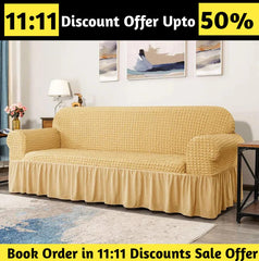 New Turkish Bubble Sofa Cover Golden