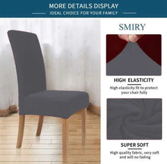 Imported Mash Fitted Chair Cover Gray