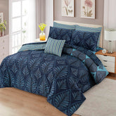 7 Pcs Comforter Set King Size Design KCC 36