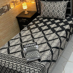 4 Pcs Single Pair Bedsheets (2x single bed sheets) 8858