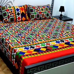 Cotton Satin King Size Bed Sheet STN 041