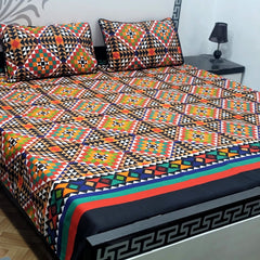 Cotton Satin King Size Bed Sheet STN 003