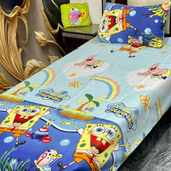 4 Pcs KIDS Single Pair Bedsheets (2x single bed sheets) KIDS 768