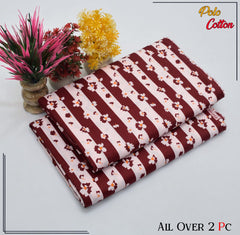 2 Piece – Cotton Digital Print Suit ( Design LS122)