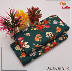 2 Piece – Cotton Digital Print Suit ( Design LS204)