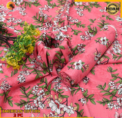 2 Piece – Cotton Digital Print Suit ( Design LS199)