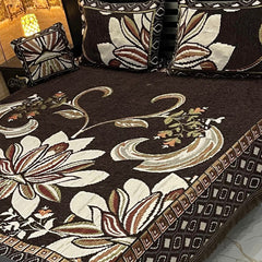 4Pc Velvet Jaquard Bedsheet VJD 050