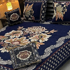 4Pc Velvet Jaquard Bedsheet VJD 051