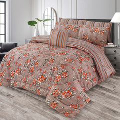 7 Pcs Comforter Set King Size Design KCC 00401