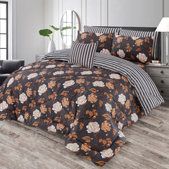 7 Pcs Comforter Set King Size Design KCC 00396