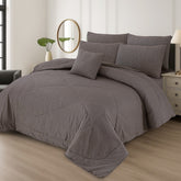 7 Pcs Comforter Set King Size Design KCC 00414