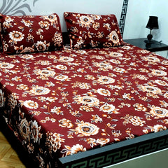 Cotton Satin King Size Bed Sheet STN 015