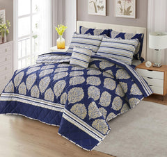 7 Pcs Comforter Set King Size Design KCC 00371