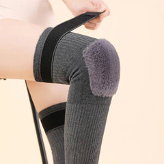 2pcs Thick Warm Wool Kneepad for Women Men Old People