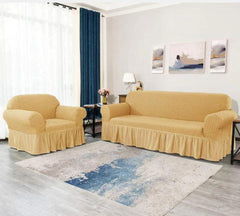 New Turkish Bubble Sofa Cover Golden