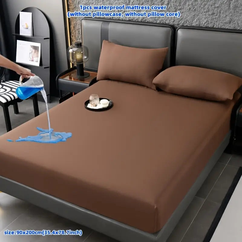 100% Waterproof Mattress Protector/Cover Brown