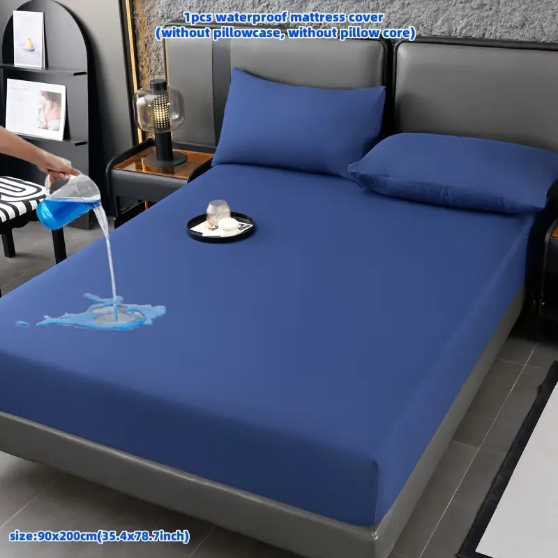 100% Waterproof Mattress Protector/Cover Blue