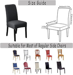 Bubble Style Fitted Chair Cover Dark Gray