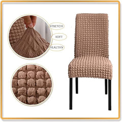 Bubble Style Fitted Chair Cover Khaki