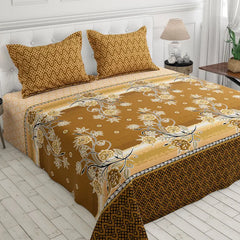 3 Pcs Cotton Bed sheet B 107