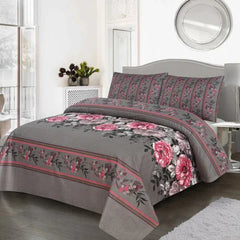 3 Pcs Cotton Bed sheet B 128