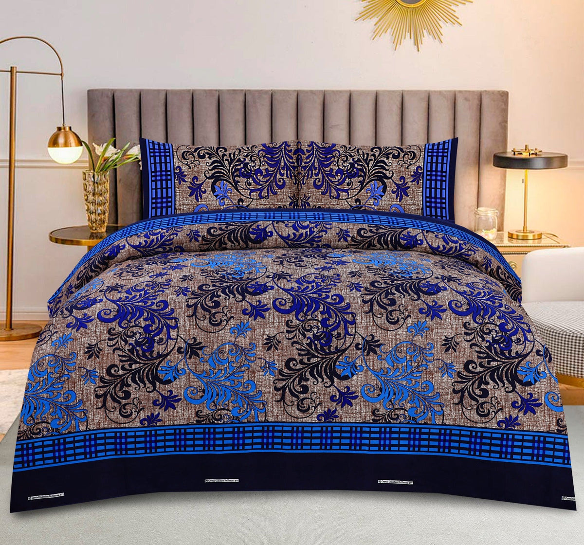 Cotton Satin King Size Bed Sheet STN 036