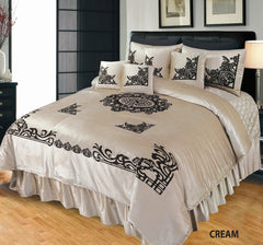 Embossed Velvet Bridal Bed Set MV-03