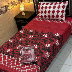 4 Pcs Single Pair Bedsheets (2x single bed sheets) 8865