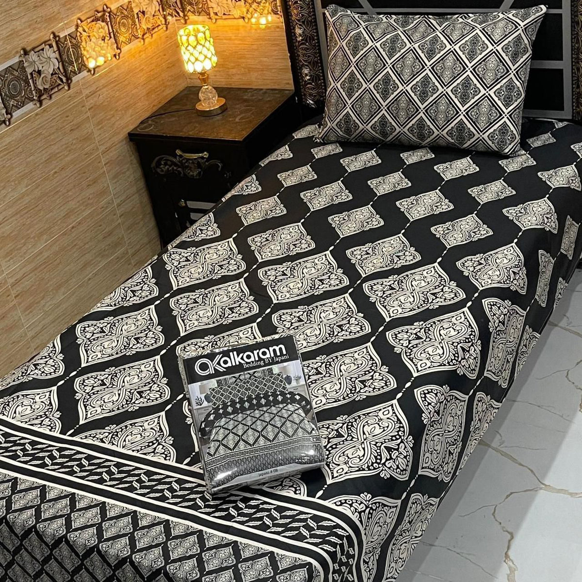 4 Pcs Single Pair Bedsheets (2x single bed sheets) 8858