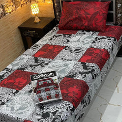 4 Pcs Single Pair Bedsheets (2x single bed sheets) 8851