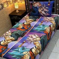 4 Pcs KIDS Single Pair Bedsheets (2x single bed sheets) KIDS 735