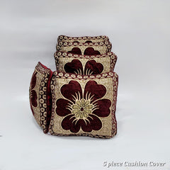 5 Pcs Velvet Jaquard Cushion covers csn 067