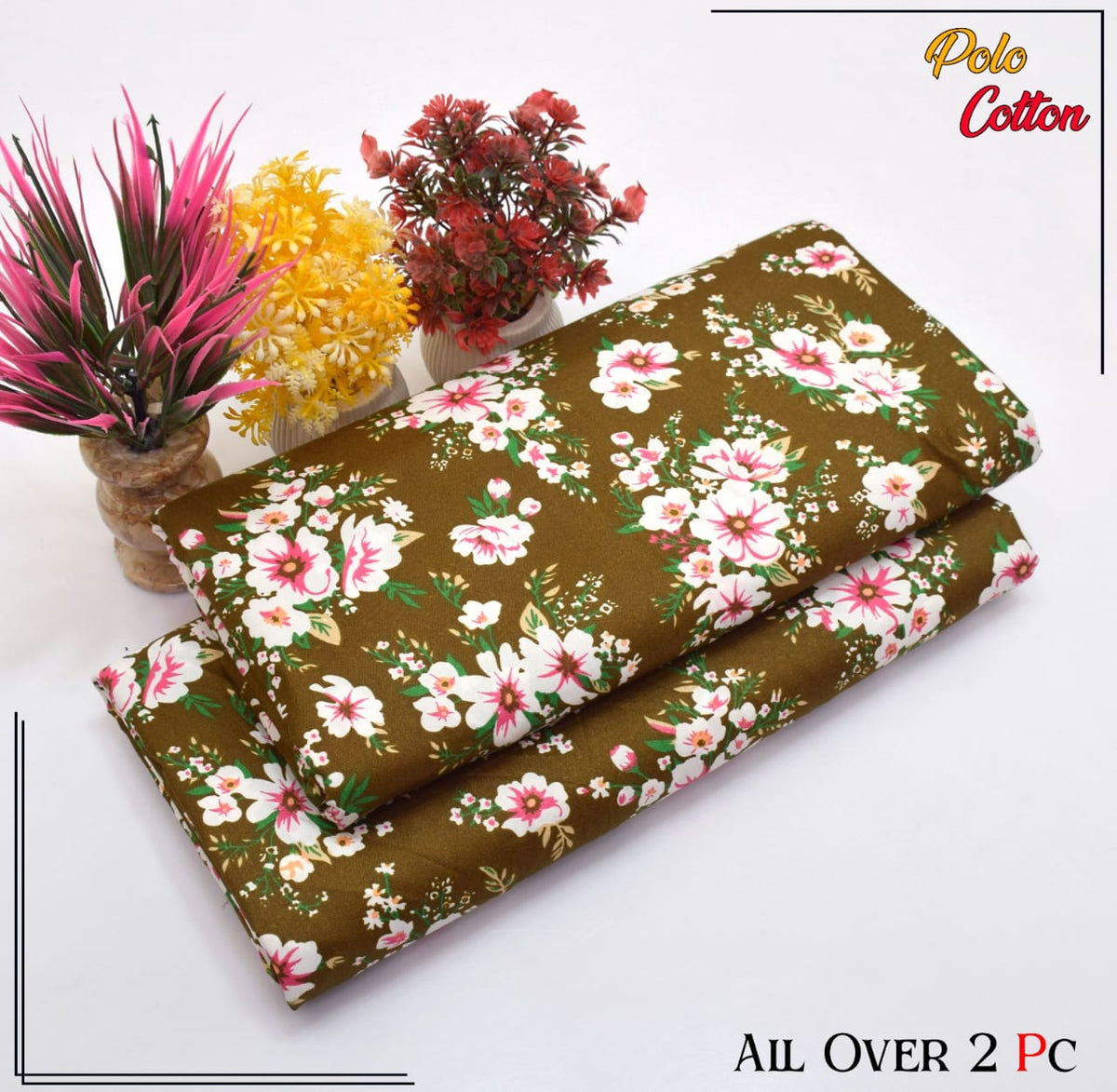 2 Piece – Cotton Digital Print Suit ( Design LS118)