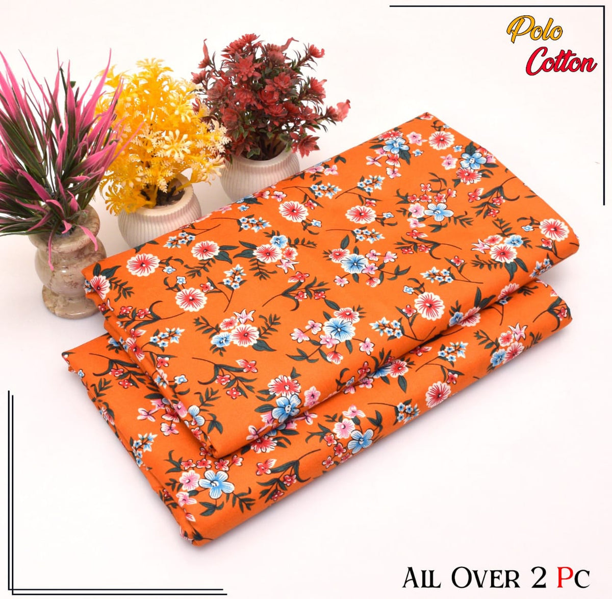 2 Piece – Cotton Digital Print Suit ( Design LS133)