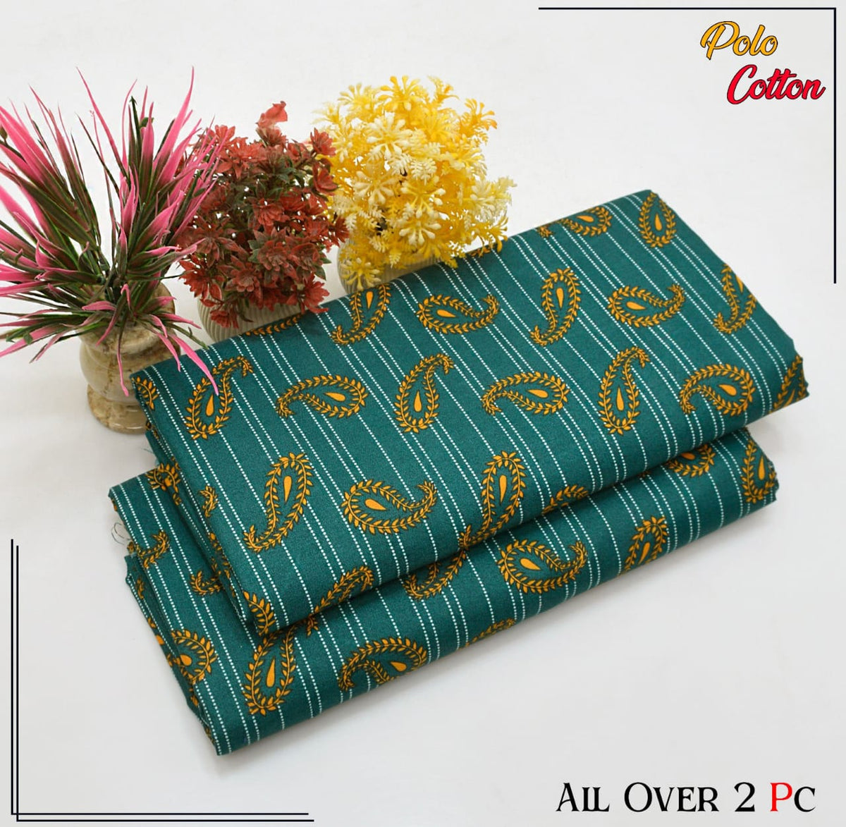 2 Piece – Cotton Digital Print Suit ( Design LS166)