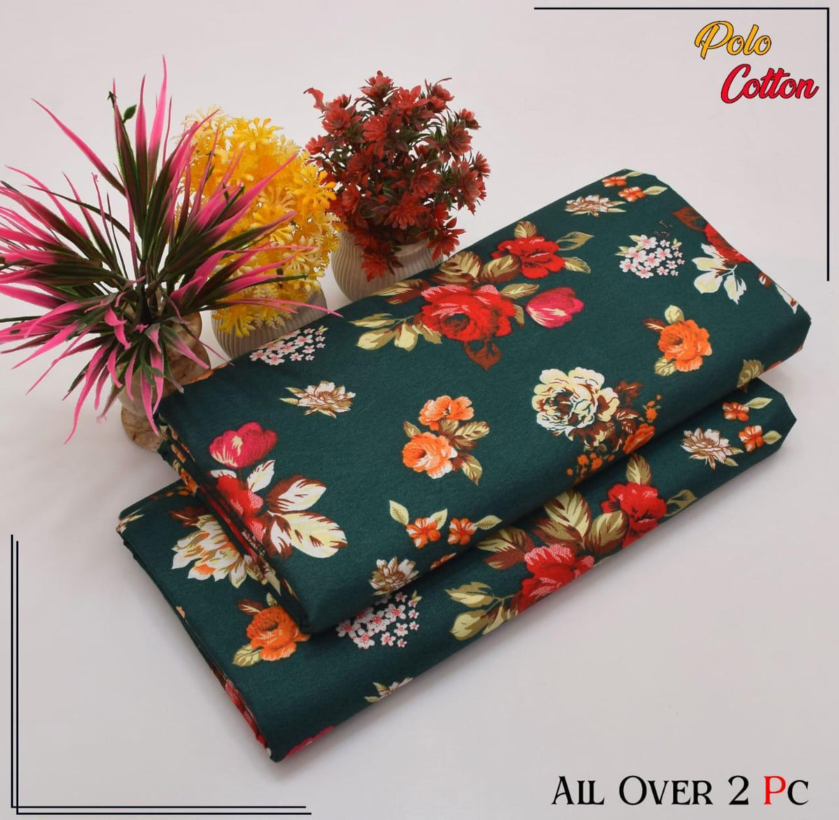 2 Piece – Cotton Digital Print Suit ( Design LS204)