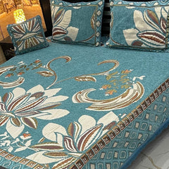 4Pc Velvet Jaquard Bedsheet VJD 048