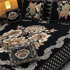 4Pc Velvet Jaquard Bedsheet VJD 053