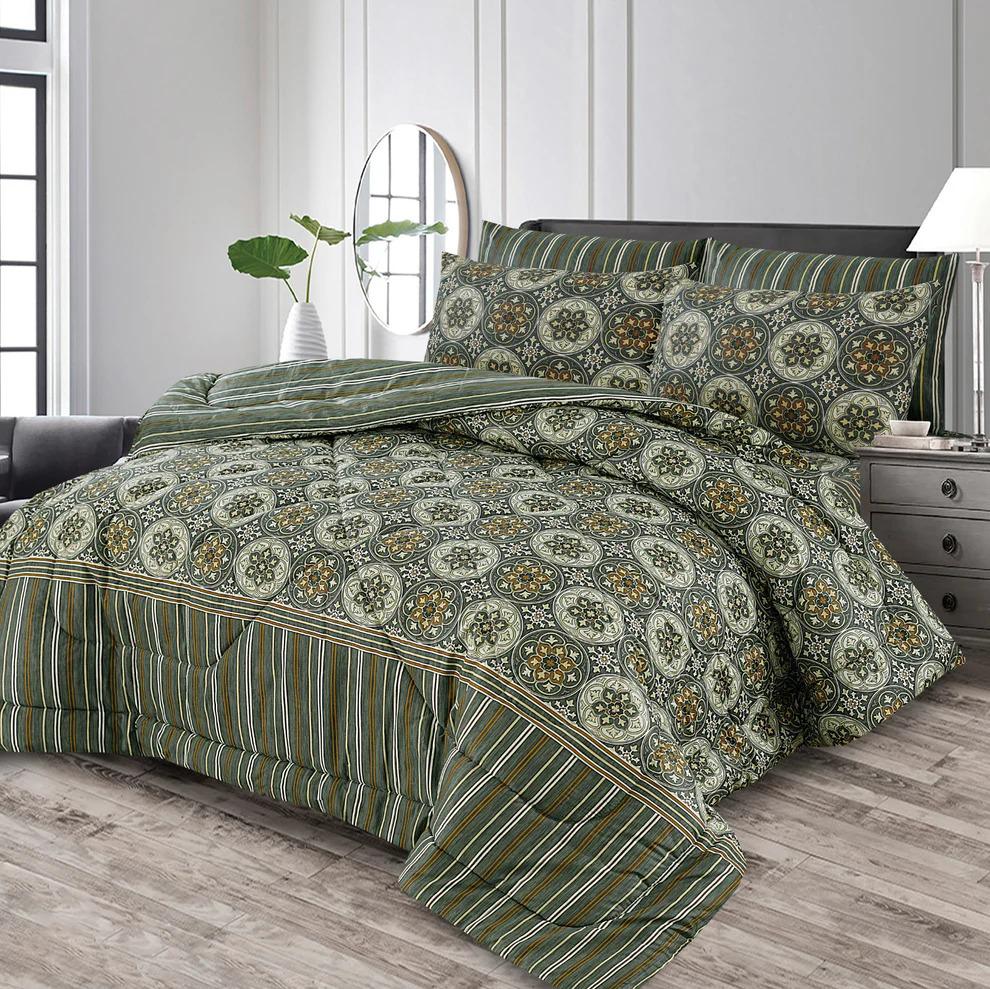7 Pcs Comforter Set King Size Design KCC 00330