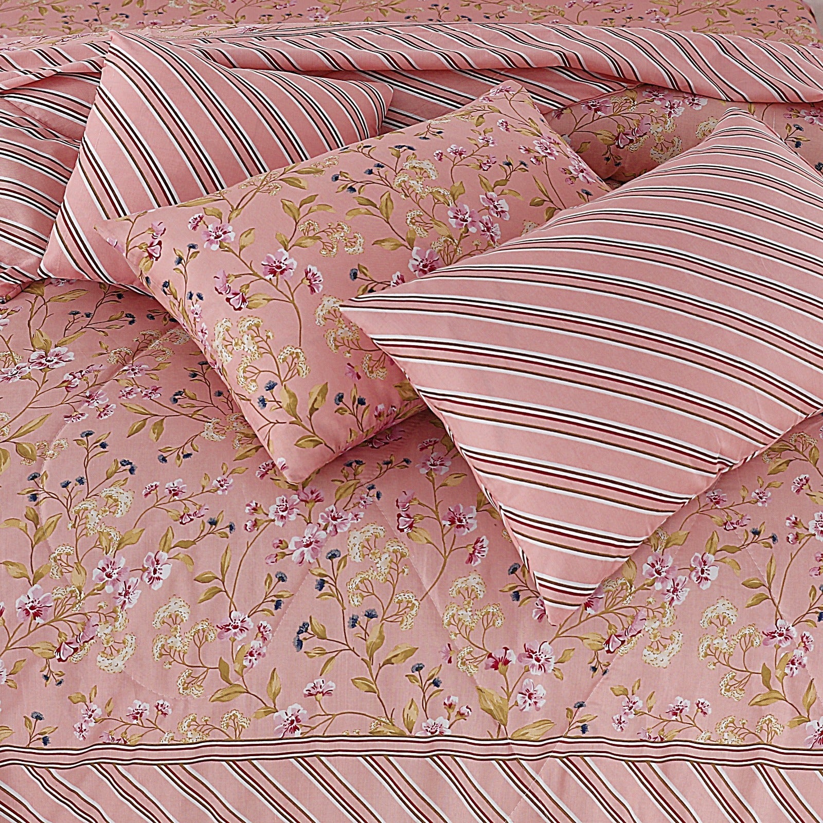 7 Pcs Comforter Set King Size Design KCC 00331