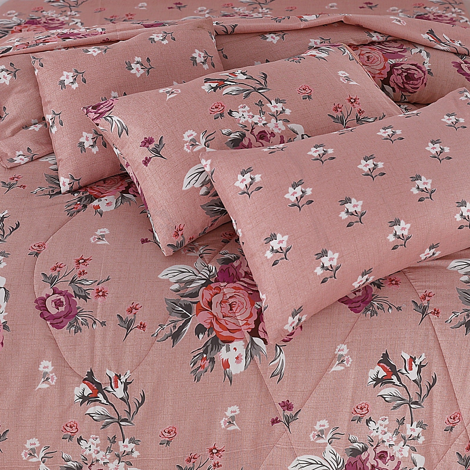 7 Pcs Comforter Set King Size Design KCC 00327