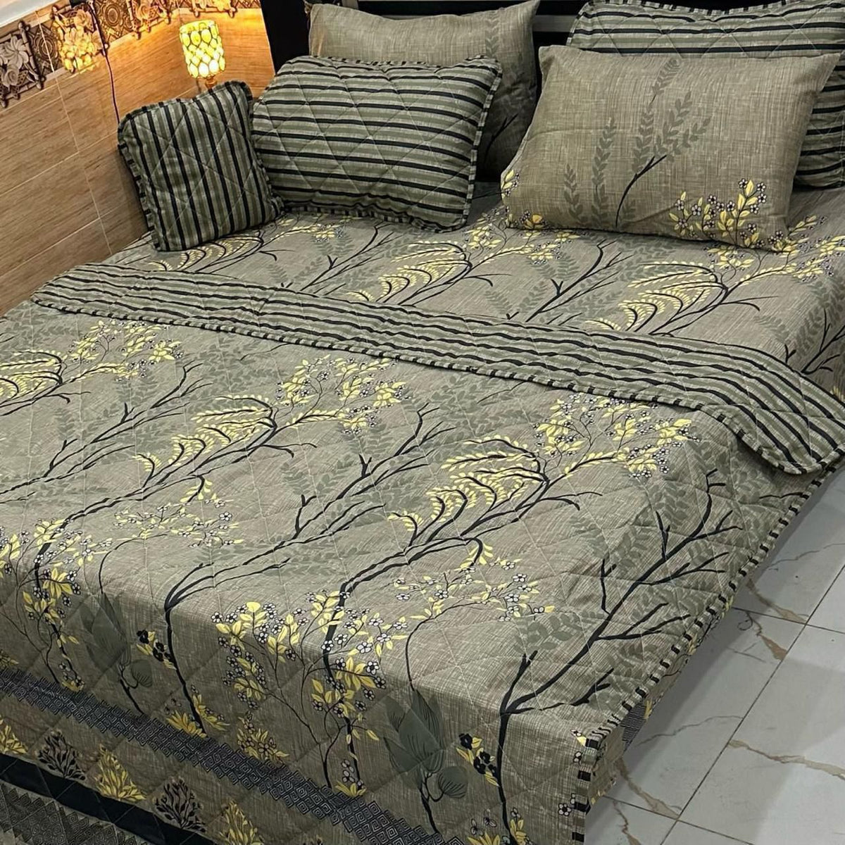 7 Pcs Comforter Set King Size Design KCC 00388