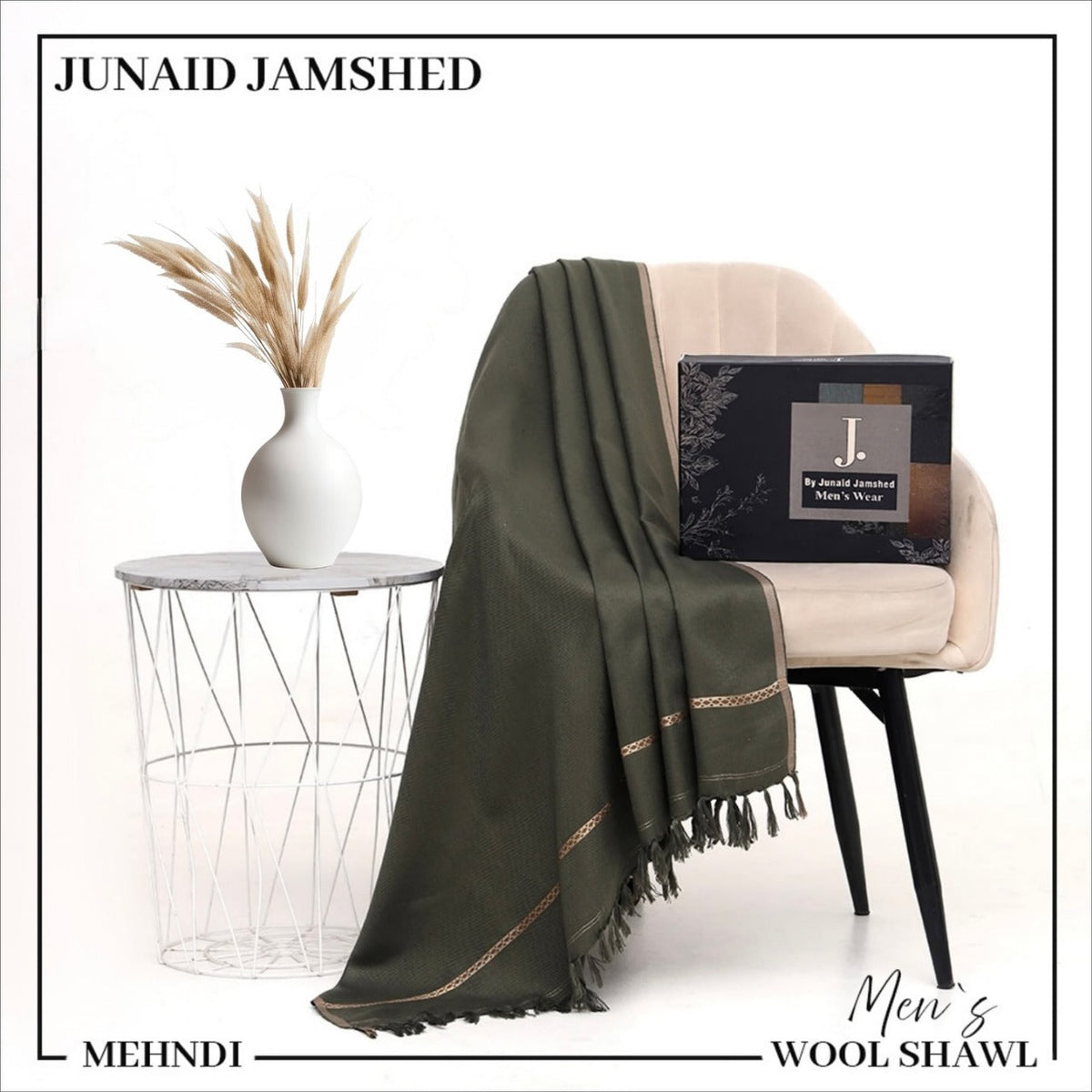 (Men's wool Shawl) 0248