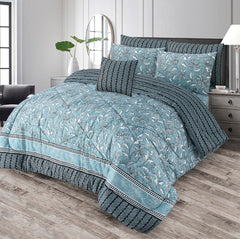 7 Pcs Comforter Set King Size Design KCC 00402