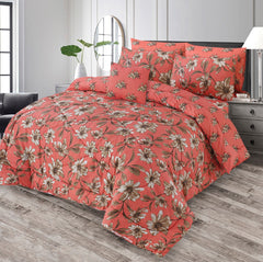 7 Pcs Comforter Set King Size Design KCC 00394