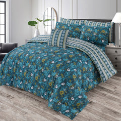 7 Pcs Comforter Set King Size Design KCC 00395